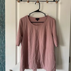 J. Jill Pink Boxy Blouse with Relaxed Fit